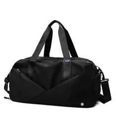 Imagem de Romansong Bolsa de ginástica esportiva para mulheres, bolsas de fim de semana de viagem com compartimento de sapatos para mulheres, separação seca e molhada, bolsa de natação, praia, bolsa de ioga,