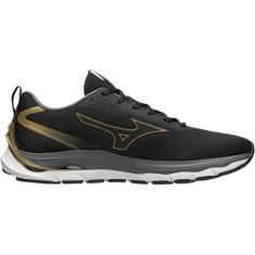 Imagem de Tênis Mizuno Wave Dynasty 5 Masculino Preto E Dourado