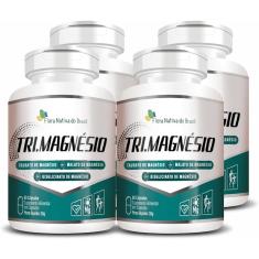 Imagem de Kit 4 TriMagnésio taurato, malato e quelato 500mg 60 Caps fnb