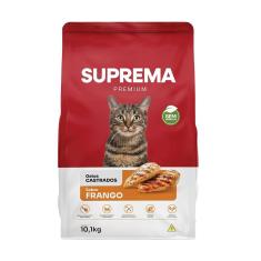 Imagem de Ração Seca Suprema Sabor Frango para Gatos Adultos Castrados - 10,1 Kg