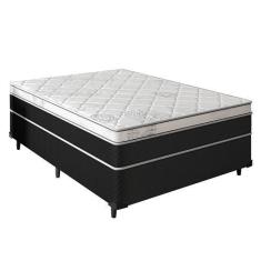 Imagem de Cama Box Casal + Colchão Mola Ensacada Varena Europillow 138X188x70cm