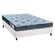 Imagem de Cama Box Casal: Colchão Espuma D45 Orthoflex /Ep Cecina + Base Crc Sue