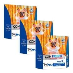 Imagem de 3 Coleira Con Front Deltametrina 19G Cães Peq. / Medio World