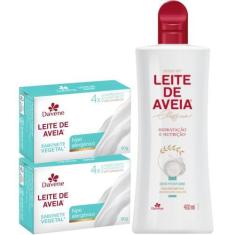 Imagem de 01Un Hidratante + 2Un Sabonete Leite De Aveia Hipoalergenico - Davene