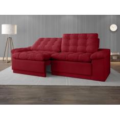 Imagem de Sofá 4 Lugares Net Confort Assento Retrátil E Reclinável Vermelho 2,20M (L)