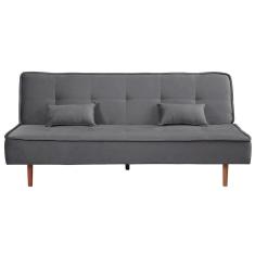 Imagem de Sofá Cama Silver 3 Lugares Reclinável Suede 192 Cm Speciale Home Cinza Escuro