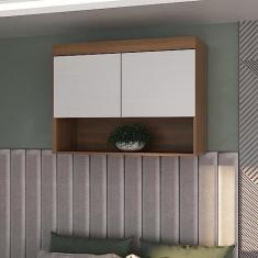 Imagem de Módulo Aéreo 2 Portas Viena Nogal/branco