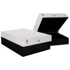 Imagem de Cama Box Baú Casal: Colchão Molas Ensacadas Plumatex Masterpocket  Mia