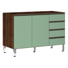 Imagem de Balcão De Pia Sem Tamp 120cm Jade Com Verde Jade