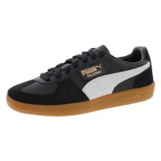 Imagem de PUMA Couro Palermo, Puma Preto/cinza pena/chiclete, 40