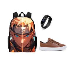 Imagem de Tenis Casual Mais Relogio Digital E Bolsa Lançamento Juvenil Volta As