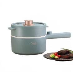 Imagem de Fogão elétrico, frigideira, panela quente, 1,5 L, 2 camadas, multifunc