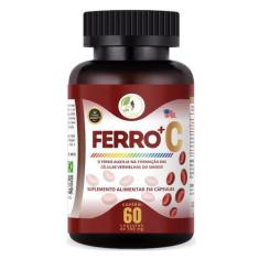 Imagem de Ferro + Vitamina C Quelado Premium 60 Cápsulas - Fits Life