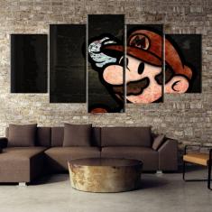 Imagem de Quadro Decorativos Mario com 5 peças 130x65
