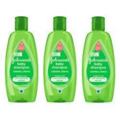 Imagem de Kit Shampoo Johnson´s Baby Cabelos Claros 200ml 3 Unidades