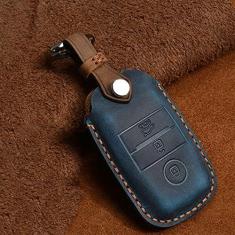 Imagem de Capa para porta-chaves do carro Bolsa para chaves de couro inteligente, adequado para KIA Picanto Forte Niro Optima Sedona Sportage K2 K3 K4 K5, porta-chaves do carro ABS inteligente para chaves do carro