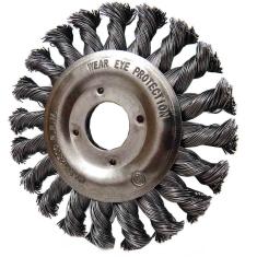 Imagem de Escova De Aço Circular Trançado Diâmetro 115 Furo 22,2 Mm(E)