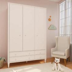 Imagem de Guarda Roupa Infantil 3 Portas 4 Gavetas Tudor 1,40mt - Timber Móveis,
