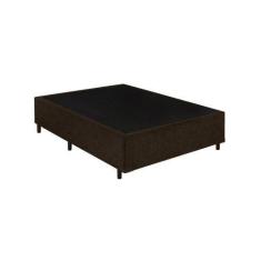 Imagem de Base Box Casal Suede Marrom - 42X138x188:Marrom - Lord Colchões