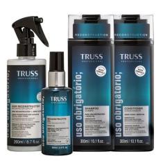 Imagem de Kit TRUSS Uso Obrigatório Antiafinamento (4 Produtos)