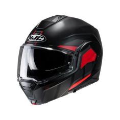 Imagem de Capacete Hjc I100 180 Beis Preto Chumbo E Vermelho 56