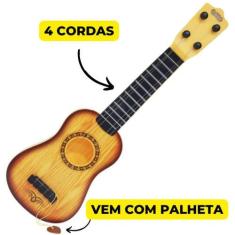 Imagem de Violão Realista Infantil Musicalização Aprendizado Violãozinho 4 corda