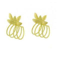 Imagem de Brinco de ouro 18k Flor - Elegancy Joias