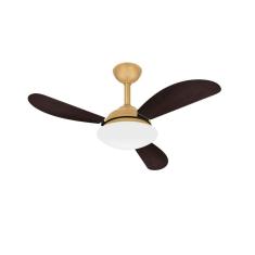 Imagem de Ventilador Teto Dourado Fly 3 Pás Mdf Econômico Ventax 110V