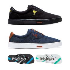 Imagem de Kit 2 Tênis Casual E 2 Chinelos Polo Joy-Masculino