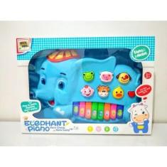 Imagem de Piano Musical Infantil Elefante Luz E Som - Toy King