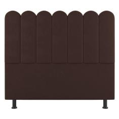 Imagem de Cabeceira Cama Box Casal Lana 140cm Sintético Marrom - Abmaza