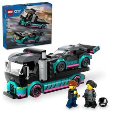 Imagem de LEGO Set City Great Vehicles 60406 Carro de Corrida e Camião de Transporte 328 peças