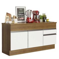 Imagem de Balcão De Pia Armário De Cozinha 150 Cm 2 Portas E 2 Gavetas (Com Tamp