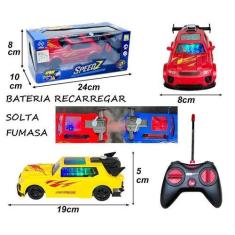 Imagem de Brinquedo Carrinho Com Controle Remoto Bateria Luz E Fumaça - Toys