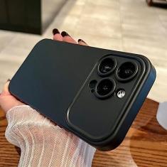 Imagem de Capa de silicone Soft Candy para iPhone 14 13 12 11 Pro Max X Xs XR Max Capa à prova de choque, preta, para iPhone 14Plus