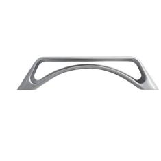 Imagem de Armário de cobre escovado fosco latão escuro gaveta puxa arco escovado armário de aço escuro alças de cozinha botões de cômoda, xc, 128mm,1