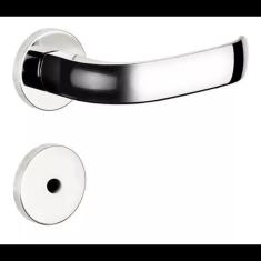 Imagem de Fechadura Soprano Banheiro Icaro Roseta Redonda Cromada 40mm
