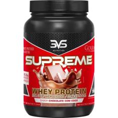 Imagem de Whey Supreme 3W 900g - 3VS Nutrition - Concentrado, Isolado e Hidrolisado - Rápida absorção, ganho e manutenção de massa muscular. Textura cremosa. Sabores Gourmet perfeitos para Shakes, Smoothies e outras receitas criativas. (Chocolate/Coco)