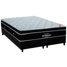 Imagem de Cama Box Queen: Colchão Molas Ensacadas Ortobom Superpocket Elegant +