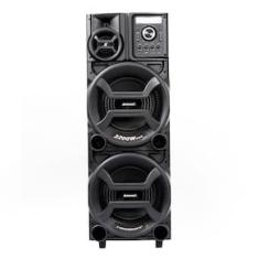 Imagem de Caixa Amplificadora Amvox Pesadão Black ACA 2201 com Bluetooth, Entradas USB, Microfone e Instrumentos - 2200W