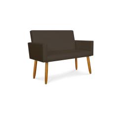 Imagem de Sofá Namoradeira Poltrona Palito Em Balaqui Marrom