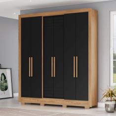 Imagem de Guarda Roupa Solteiro 06 Portas 02 Gavetas B366 Briz