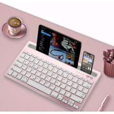 Imagem de Teclado Sem Fio Com Apoio Para Tablet Celular Notebook Touch Tecla Con