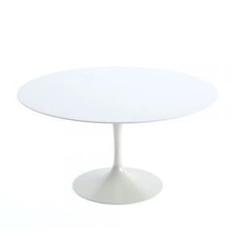 Imagem de Mesa de Jantar Tulipa Saarinen Redonda 120 cm + Vidro 6 mm Temperado - Laqueada