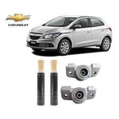 Imagem de 2 Kit Coxim Batente Coifa Amortecedor Traseiro Gm Onix 2015 2016 2017