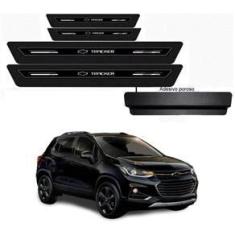 Imagem de Kit Soleira Resinada Proteção Porta Chevrolet Tracker 