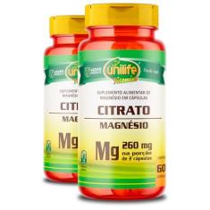 Imagem de Kit 2 Magnésio citrato Unilife 60 cápsulas