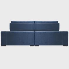Imagem de Sofá Retrátil e Reclinável 2,15m Cama inBox Big Star com SoftGel D40 Velupluma Azul