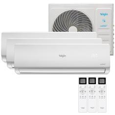 Imagem de Ar Condicionado Tri-Split Elgin 27000 BTUs 3X12000 Inverter Quente e Frio 220V MTQE27C2CB