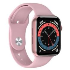 Imagem de Relógio Inteligente SmartWatch Watch 8 Rosa Troca Pulseira Android iOS